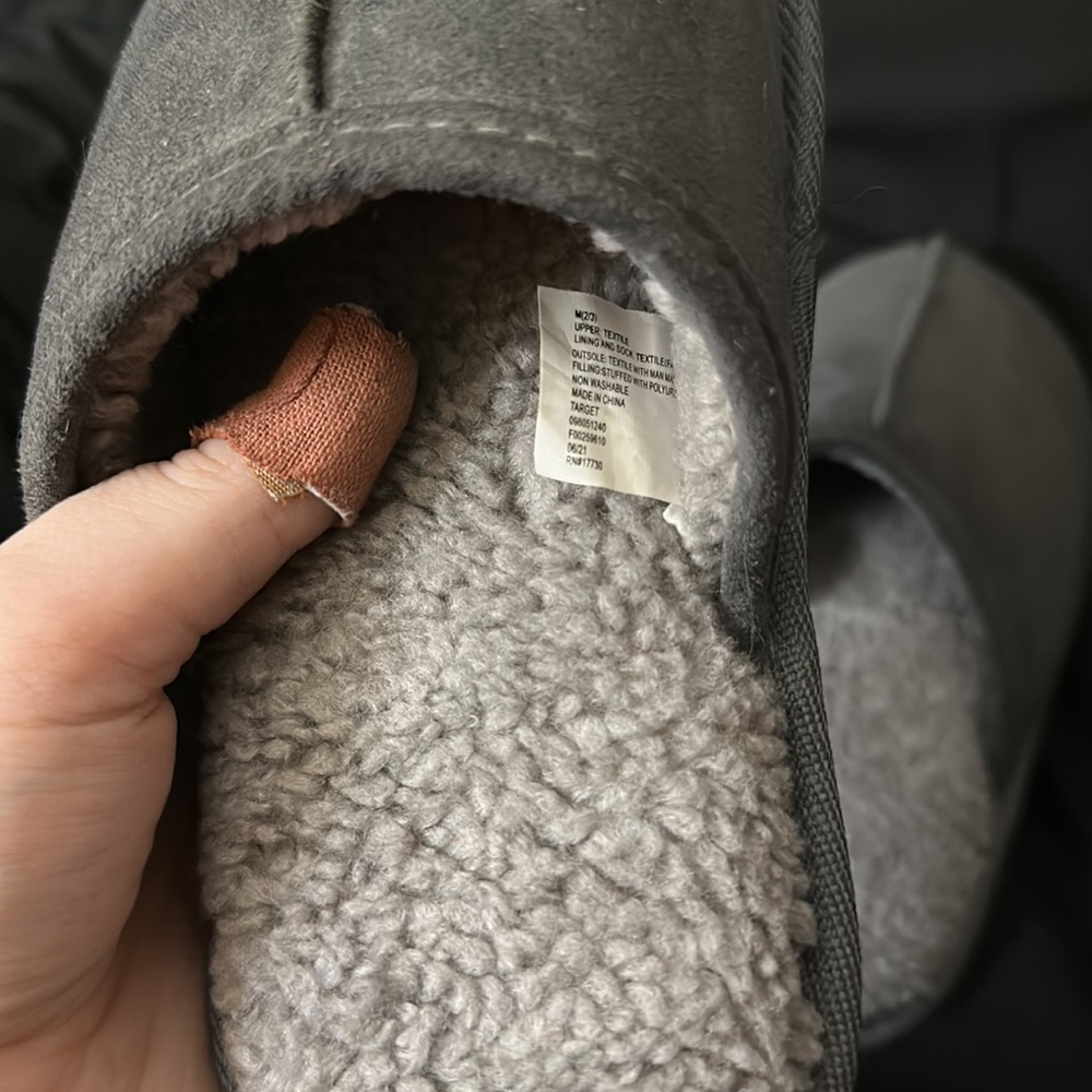 Gray Slippers - Picture 2 of 6